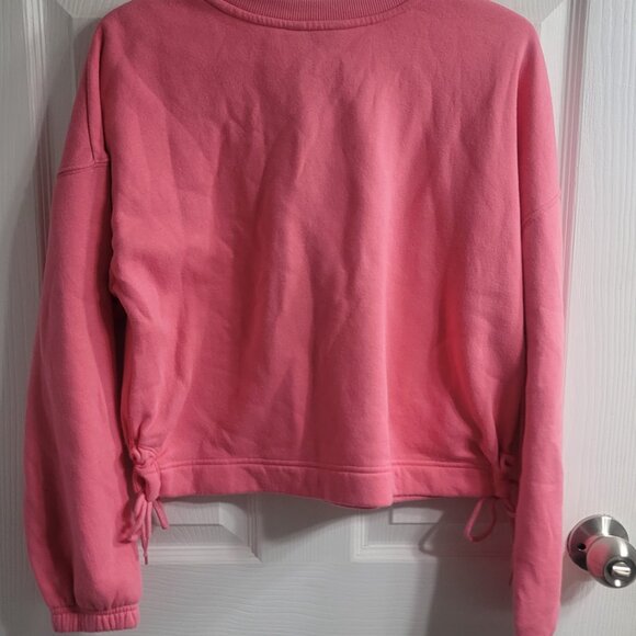 #358 NO BO Pink Cropped Sweater You Are What You Manifest - Picture 3 of 7